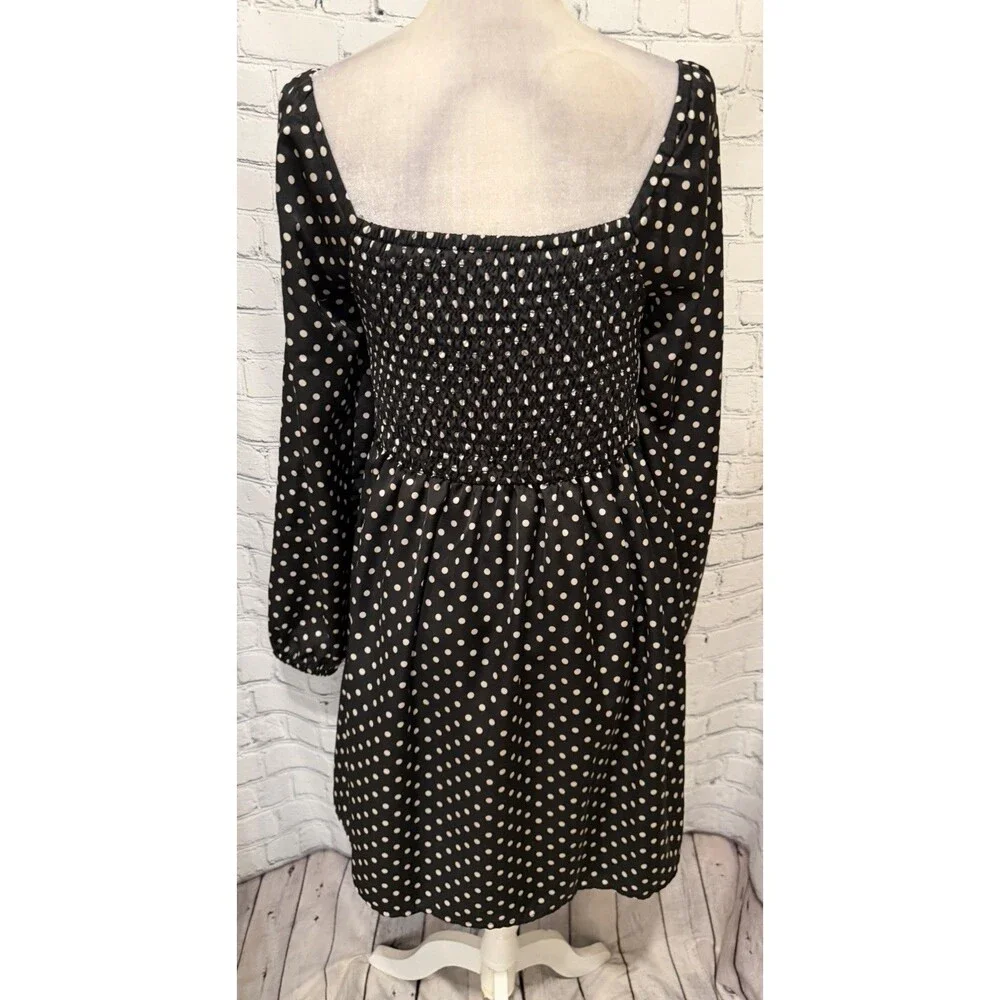 Gap Kids Girls Polkadot Print Long Sleeve Fit & Flare Size XXL 14-16